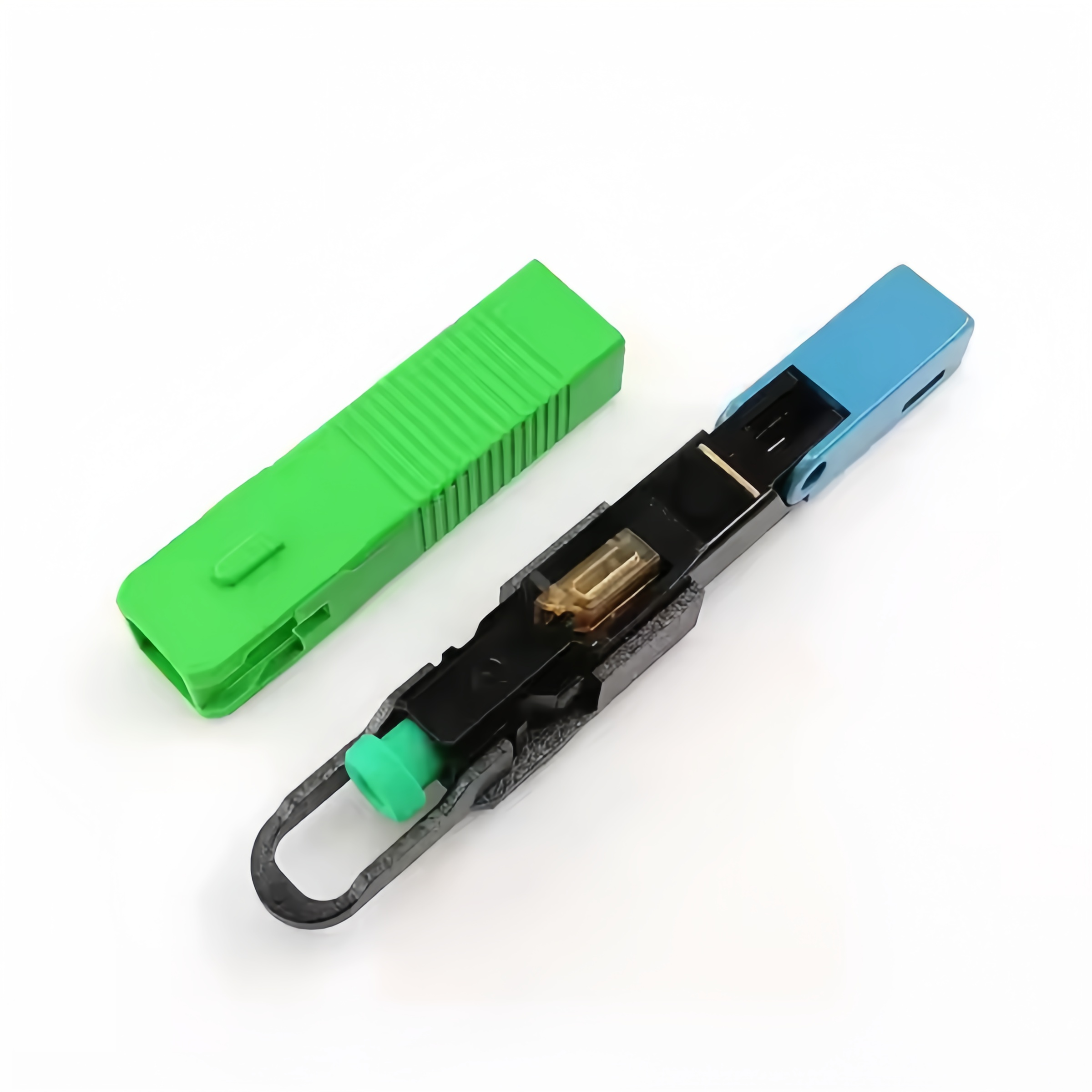 SC UPC SC APC fast optical fiber cold crimping electric grade embedded quick connector